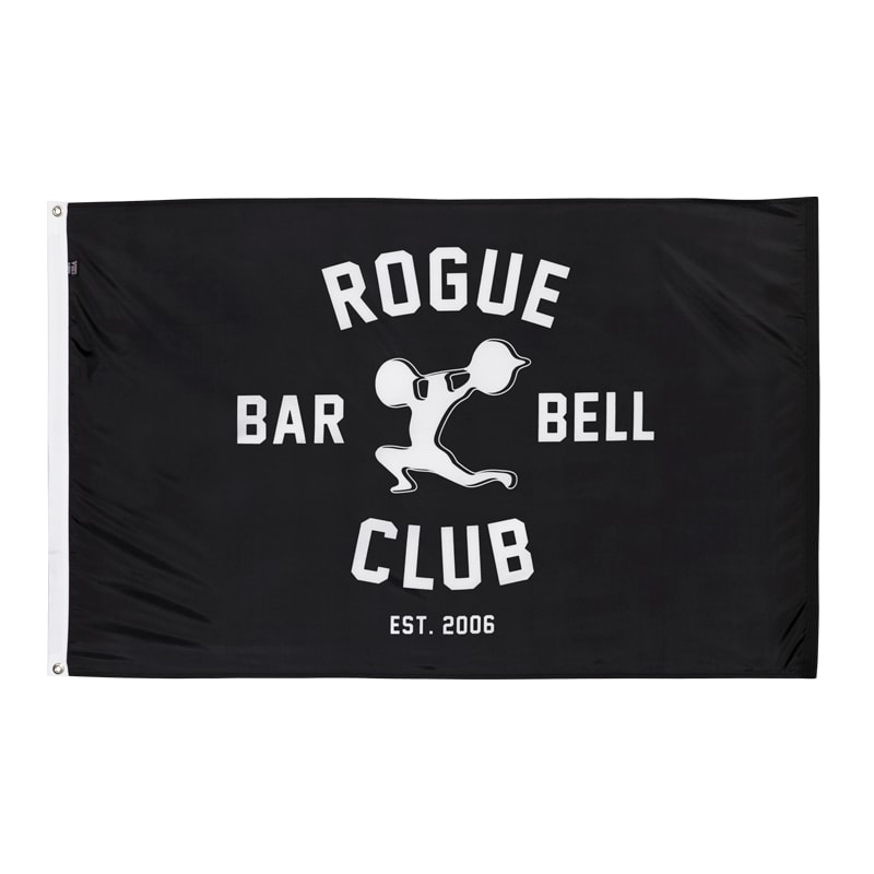 ROGUE FITNESS オリジナル　ジム　フラッグ 白文字 Rogue Gym Flags | Rogue Fitness